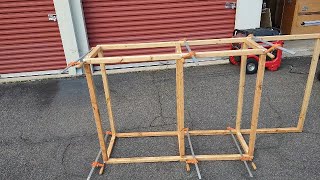 Cargo Trailer to RV Conversion Part I Build out of kitchen area in 6 X 12 utility trailer [upl. by Stefano158]