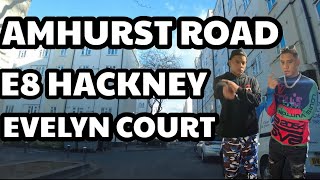 AMHURST ROAD EVELYN COURT ESTATE IN 4K dailyduppy Amhurstroad hackney DaTwinzz cgm [upl. by Hannahsohs]