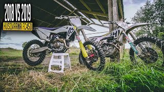 2018 Vs 2019 Husqvarna FC450  Is it really that much better [upl. by Olympie812]