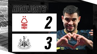 Nottingham Forest 2 Newcastle United 3  Premier League Highlights [upl. by Ezirtaeb]