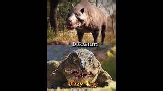 Erythrosuchus vs Paraentelodon 1v1 dinosaur vs animals edit reptiles mammals prehistoric [upl. by Inaliak]