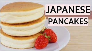 Fluffy Japanese Pancakes Recipe  Jiggly Souffle Pancakes [upl. by Aztirak328]