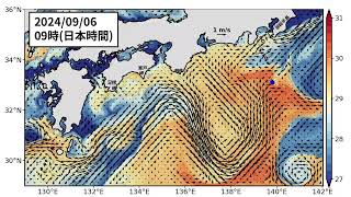 2024年9月16日までの黒潮「短期」予測 [upl. by Pangaro730]