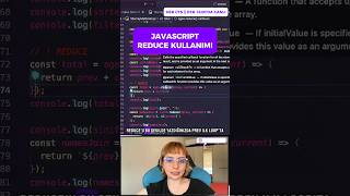 Javascriptte reduce kullanımıfrontend yazılım canlı javascript html css reactjs [upl. by Dawson]
