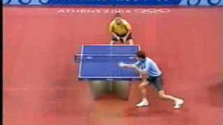 Waldner vs Boll 2004 Athens great table tennis match [upl. by Acessej815]