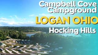 Campbell Cove Campground in Logan Ohio near the famous Hocking Hills State Park [upl. by Uamak]