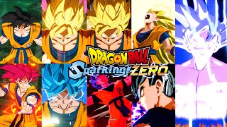 Dragon Ball Sparking Zero  Goku All New Transformations Base  Mui Showcase [upl. by Wetzel]