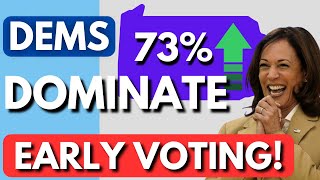 Democrats DOMINATING Early Voting in Pennsylvania Can Kamala Harris win the state [upl. by Ahtnama]