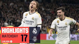 Resumen de Real Madrid vs Villarreal CF 41 [upl. by Anisor]