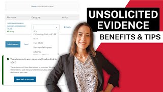 HOW TO UPLOAD UNSOLICITED EVIDENCE  Should you do it [upl. by Heda]