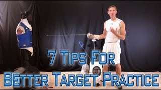 Fencing Blade Drills You Can Practice At Home  7 Tips For Better Target Practice [upl. by Suirauqram]