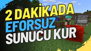 EN BASİT ŞEKİLDE MINECRAFT SUNUCU NASIL KURULUR [upl. by Denny]