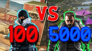 5000 VS 100 Hours Rainbow Six Siege [upl. by Sivraj69]