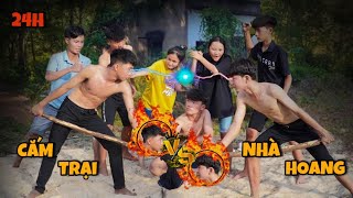 Anh Ba Phải  Thử Thách 25H Cắm Trại Nhà Hoang  Đấu Giá Lấy Đồ Ăn [upl. by Amihsat]