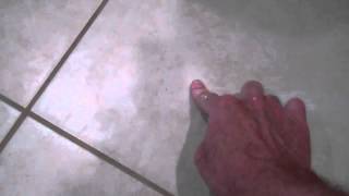 Hiding a Tile Floor Crack [upl. by Rabiah]