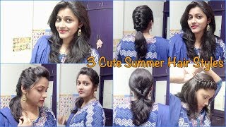 3 Cute Summer HairStyles HairStyles For Short Hair Easy Self HairStyle IdeasBeautiful HairStyles [upl. by Abrahan]