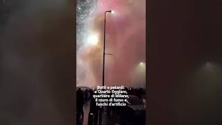 MILANO Quarto Oggiaro 2024 Milan Italy fireworks milano fishekzjarre petardi [upl. by Tommy]