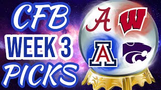 College Football Week 3 Picks amp Predictions  2024 [upl. by Alenoel978]