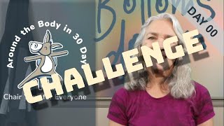 Chair Yoga  Around The Body Challenge Day 0  5 Minutes Seated [upl. by Ecinhoj]