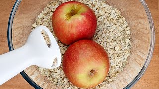 Mixer les pommes avec les flocons davoine Ma famille nen revient pas Petitdéjeuner sans gluten [upl. by Unam]