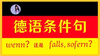 【德语从句入门】 条件句的构造和用法〡如何正确使用quotWennquot和它的同义词〡条件句的位置和语气 [upl. by Eirrol]