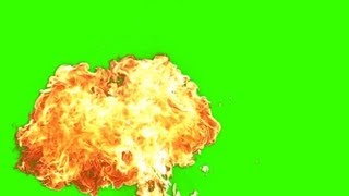 Fire Explosion Effect  green screen 11  free use [upl. by Reisch]