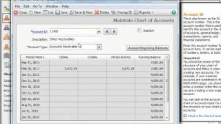 Peachtree Tutorial Adding Accounts Sage Training Lesson 32 [upl. by Gatias803]