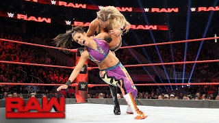 Bayley vs Charlotte Flair  Raw Womens Championship Match Raw Feb 13 2017 [upl. by Bobseine]