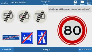 Theorie examen 2023  Autotheorie  Motortheorie  Scootertheorie  Onverharde weg  Autoweg [upl. by Nyrhtak]