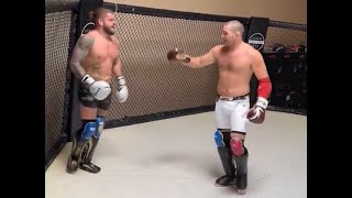 Sean Strickland Beating Up Navy Seal [upl. by Otinauj]