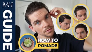 4 Mens Hairstyles Using Pomade  Hair Product Guide  Ep 8 [upl. by Nivat]