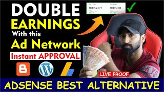 Best High Paying Ad Network With Instant Approval  Google AdSense Alternative [upl. by Leasa]