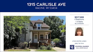 1315 Carlisle Ave Racine Wisconsin Homes for Sale  wwwcoldwellhomescom [upl. by Maynord741]