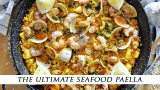 How to Make a SEAFOOD LOVERS Spanish Paella [upl. by Ahsenal]