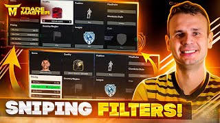 SNIPING FILTERS IN EAFC 24 HOW TO TRADE IN EA FC 24 ULTIMATE TEAM [upl. by Kosaka]