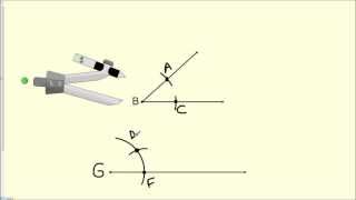 how to copy an angle  geometry constructions [upl. by Ecidnacal]