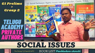 Tspsc Telangan Social Exclusion and Social Structure for Group 1 and Group 2 Book List [upl. by Idnerb]