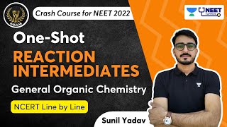 Reaction Intermediates Part 1  General Organic Chemistry  One Shot  Sakaar NEET 2022  Sunil Y [upl. by Nodmac]