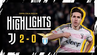 HIGHLIGHTS  JUVENTUS 20 LAZIO  Chiesa amp Vlahović secure the win  COPPA ITALIA [upl. by Stacee]