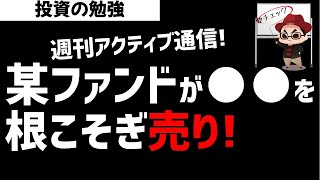 【週刊アクティブ】某ファンドが●●セクターを根こそぎ売り！日経平均最高値のなか、どこに目を付けたのか？ズボラ株投資 [upl. by Garfield430]