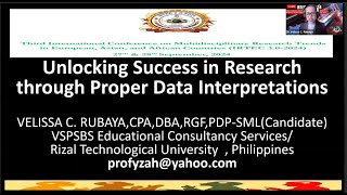 Unlocking Research Success Through Proper Data Interpretation  DrVelissa C Rubaya  IRTEC 30 [upl. by Bilak]