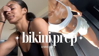 Bikini Prep Diaries  bikini girl diet 12 days out  endless cardio  SHANICE MASON VLOGS [upl. by Landbert]