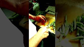 amazing😮 green beans cutting shortsvidios beans cutting [upl. by Haraj]