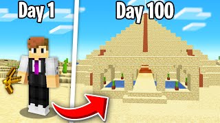 I Survived 100 Days of Desert Only in Minecraft Hardcore [upl. by Aytida471]