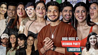 UNCUT  Bigg Boss 17 FIRST Reunion Party  FULL HD VIDEO  Munawar Faruqui Mannara Abhishek [upl. by Germaun318]