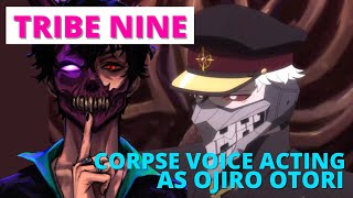 Corpse voice acting as Ojiro Otori in Tribe Nine Clip 3 [upl. by Ahseram]