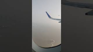 Beautiful Seaview of Mumbai from Sky travelseaviewflightvideo flightclipsky sea mumbai reels [upl. by Saied]