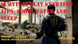 Survival Play  Starting Tips Food Water amp Sleep [upl. by Ohare]