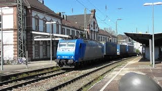 Zugsichtungen  Rheintalbahn  Rastatt III  20160420 full HD [upl. by Suryt64]