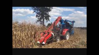 CORN HARVESTER CORN HARVESTING MACHINE [upl. by Aihsetan]